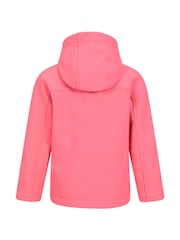 Mountain Warehouse Pink Exodus Kids Water Resistant Softshell Jacket - Image 2 of 5