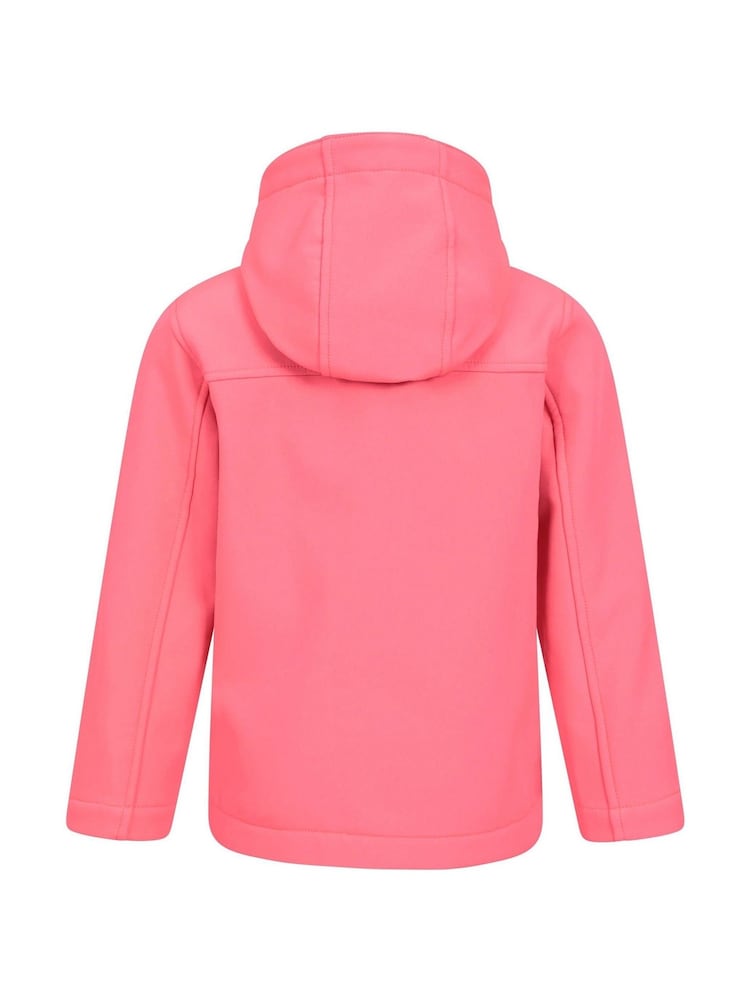 Mountain Warehouse Pink Exodus Kids Water Resistant Softshell Jacket - Image 2 of 5