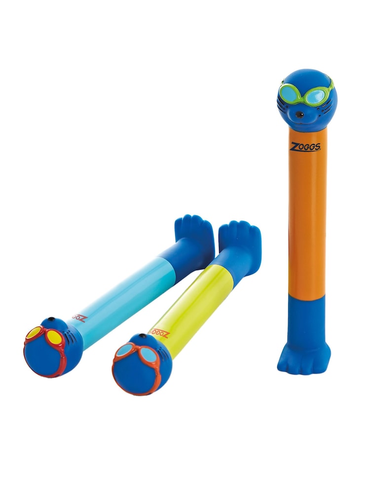 Zoggs Blue Zoggy Dive Sticks 3 Pack - Image 7 of 7