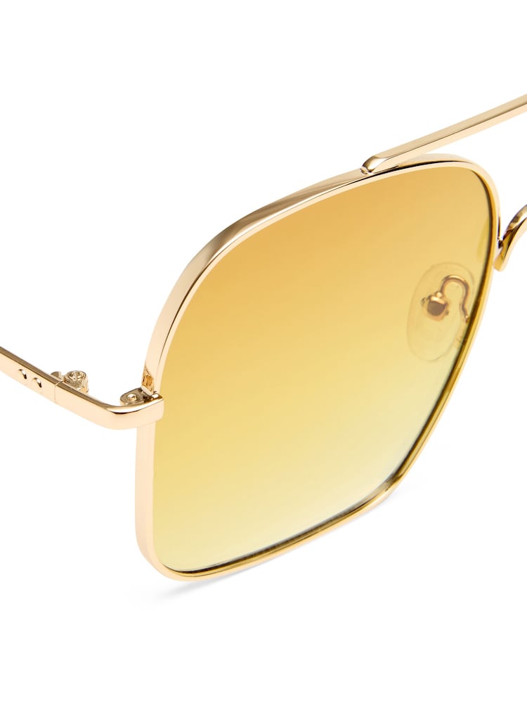 Le Specs Gold Civelle Sunglasses - Image 5 of 5 Le Specs Gold Civelle Sunglasses - Image 5 of 5