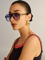 Le Specs Brown Tragic Magic Sunglasses - Image 2 of 5