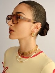 Le Specs Brown Subzero + Sunglasses - Image 1 of 5