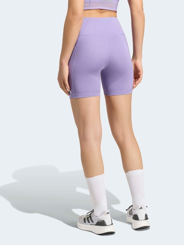 adidas Purple Adi365 Climacool Running Short Leggings - Image 2 of 7 adidas Purple Adi365 Climacool Running Short Leggings - Image 2 of 7
