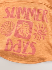 Soft Orange Printed 100% Cotton Shirt (3-16yrs) - Image 8 of 8