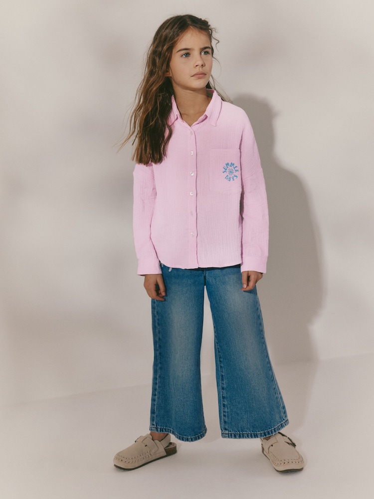 Pink Printed 100% Cotton Shirt (3-16yrs) - Image 2 of 9