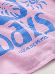 Pink Printed 100% Cotton Shirt (3-16yrs) - Image 9 of 9