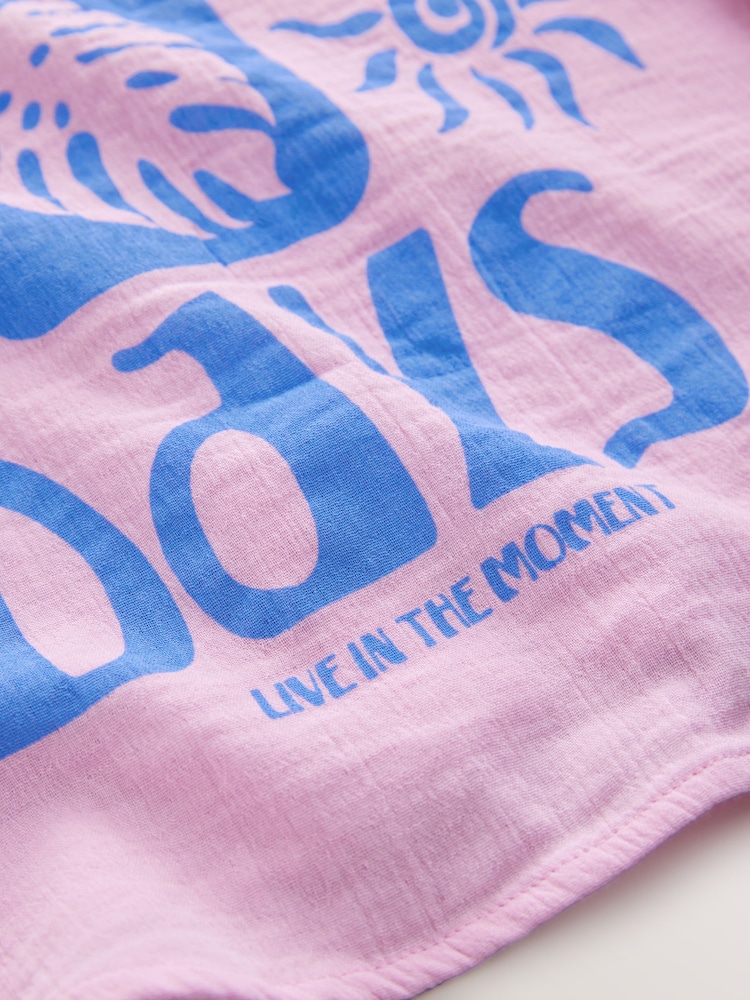Pink Printed 100% Cotton Shirt (3-16yrs) - Image 9 of 9
