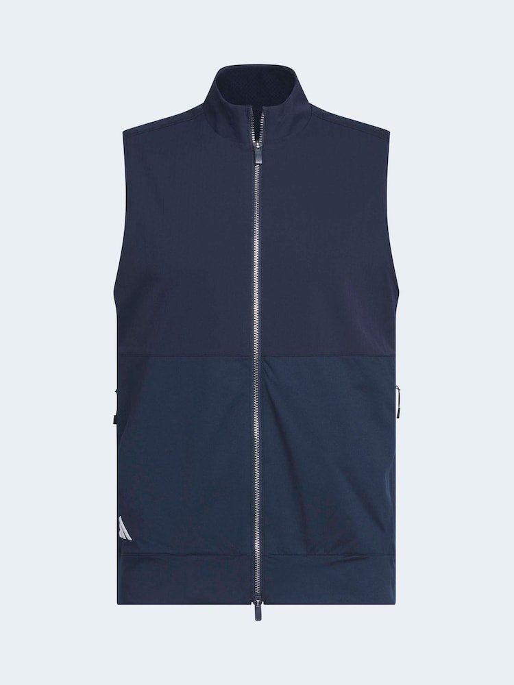 Adidas Golf Navy Ultimate365 Tour Full Zip Gilet - Image 7 of 7 Adidas Golf Navy Ultimate365 Tour Full Zip Gilet - Image 7 of 7
