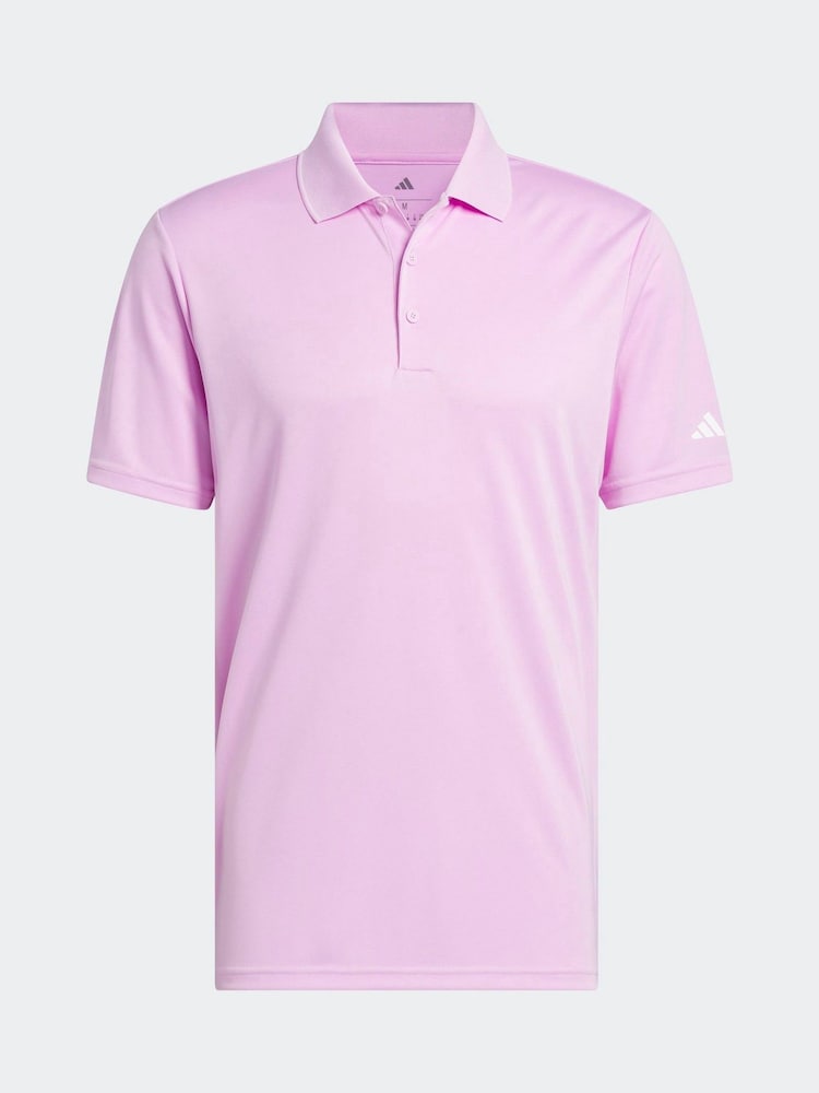adidas Golf Pink Performance Primegreen Polo Shirt - Image 6 of 6