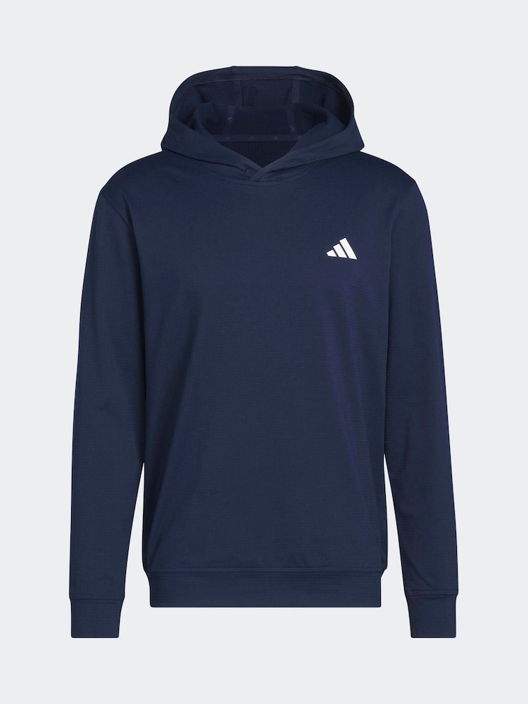 adidas Golf Navy Ultimate365 Elevated Hoodie - Image 6 of 6 adidas Golf Navy Ultimate365 Elevated Hoodie - Image 6 of 6