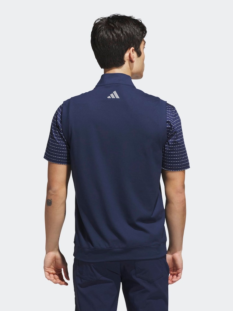 Adidas Golf Blue Ultimate365 Classic 1/4 Zip Vest - Image 2 of 14