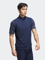 Adidas Golf Blue Ultimate365 Classic 1/4 Zip Vest - Image 3 of 14