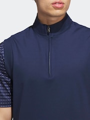 Adidas Golf Blue Ultimate365 Classic 1/4 Zip Vest - Image 4 of 14