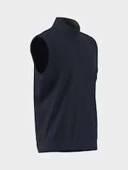 Adidas Golf Blue Ultimate365 Classic 1/4 Zip Vest - Image 7 of 14