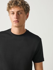 Black Slim Fit Motionflex Soft Heavyweight T-Shirt - Image 3 of 5
