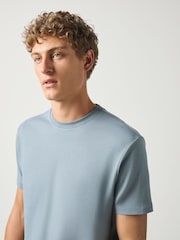 Blue Slim Fit Motionflex Soft Heavyweight T-Shirt - Image 2 of 4
