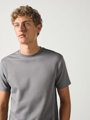 Grey Slim Fit Motionflex Soft Heavyweight T-Shirt - Image 1 of 4