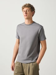Grey Slim Fit Motionflex Soft Heavyweight T-Shirt - Image 2 of 4