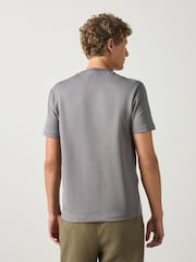 Grey Slim Fit Motionflex Soft Heavyweight T-Shirt - Image 3 of 4