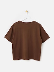 Oliver Bonas Brown Ciao Toucan Graphic T-Shirt - Image 4 of 7