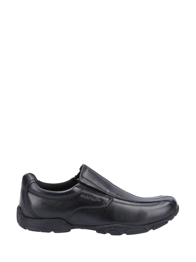 Hush Puppies Black Elijah Senior School Shoes - Image 1 of 4 Hush Puppies Black Elijah Senior School Shoes - Image 1 of 4