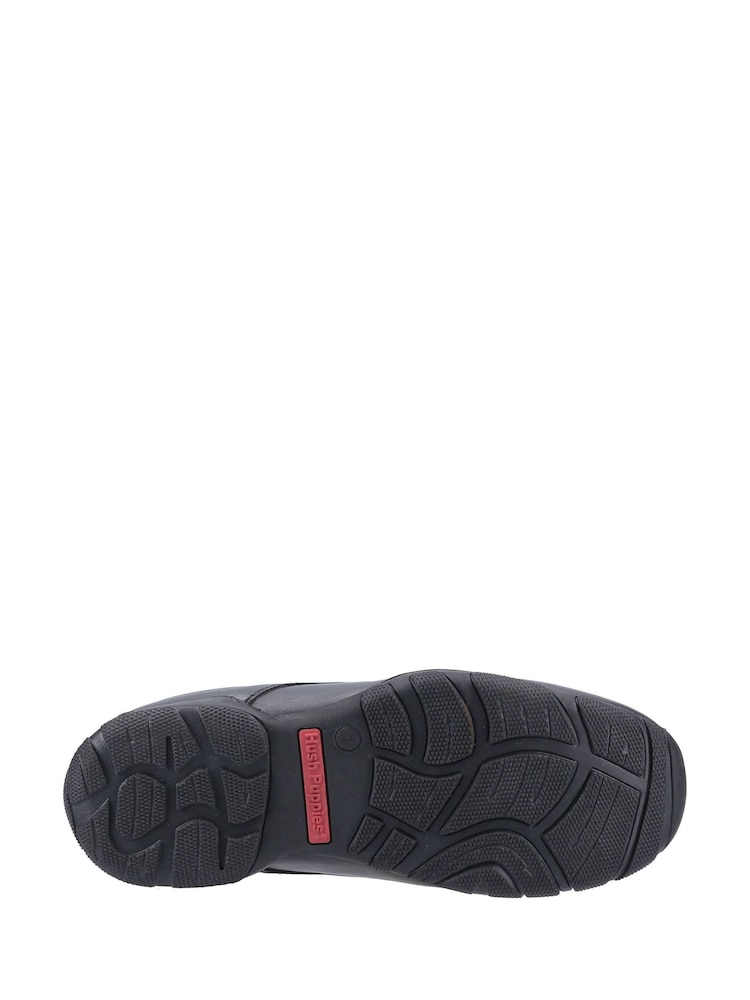 Hush Puppies Black Elijah Senior School Shoes - Image 4 of 4 Hush Puppies Black Elijah Senior School Shoes - Image 4 of 4