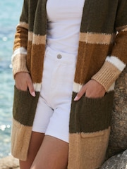 Roman Green Colour Block Cardigan - Image 4 of 4