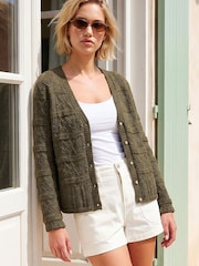 Roman Green Pointelle Cardigan - Image 2 of 4
