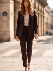 Roman Brown Single Breasted Blazer - Image 2 of 4