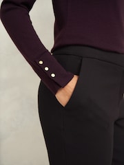 Hobbs Black Mia Trousers - Image 3 of 4