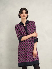 Hobbs Purple Aubrey Dress - Image 1 of 4