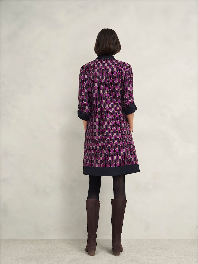Hobbs Purple Aubrey Dress - Image 2 of 4