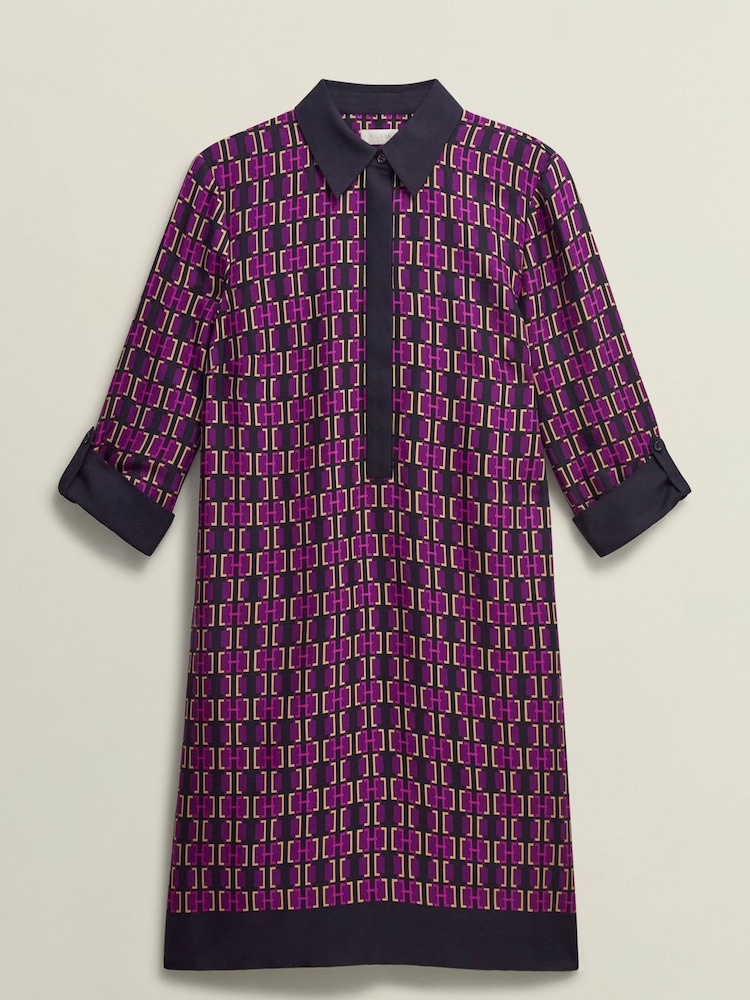 Hobbs Purple Aubrey Dress - Image 4 of 4