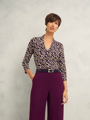 Roxa - Blusa estampada Hobbs Aimee - Imagem 1 de 4