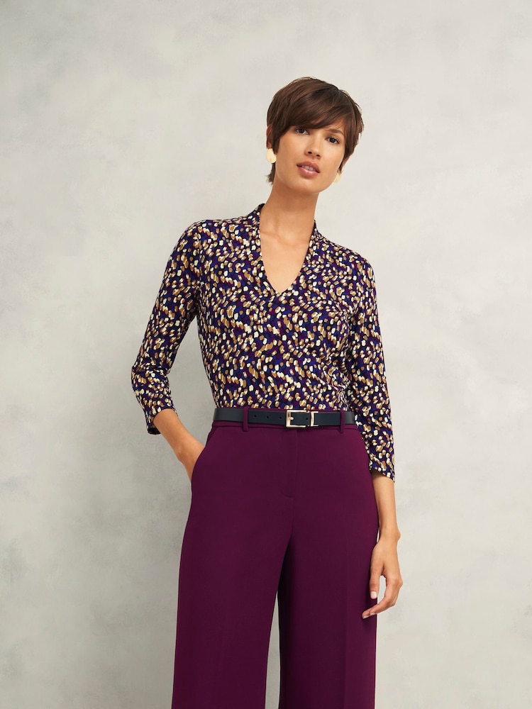 Roxa - Blusa estampada Hobbs Aimee - Imagem 1 de 4