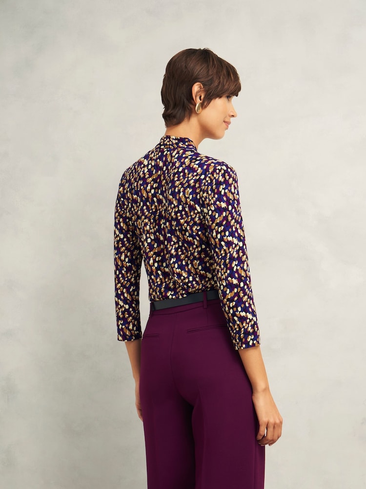 Roxa - Blusa estampada Hobbs Aimee - Imagem 2 de 4