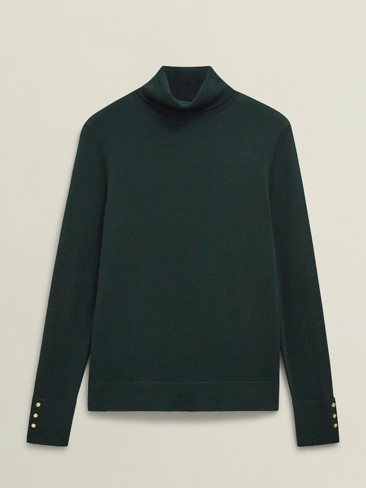 Hobbs Green Lara Roll Neck Jumper - Image 4 of 4