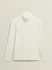 Hobbs White Mischa Roll Neck Top - Image 4 of 4
