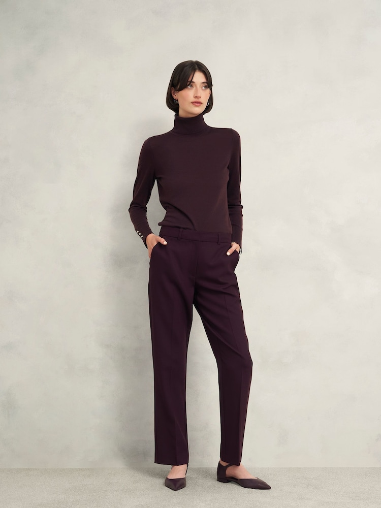 Hobbs Brown Lara Roll Neck Jumper - Image 1 of 4