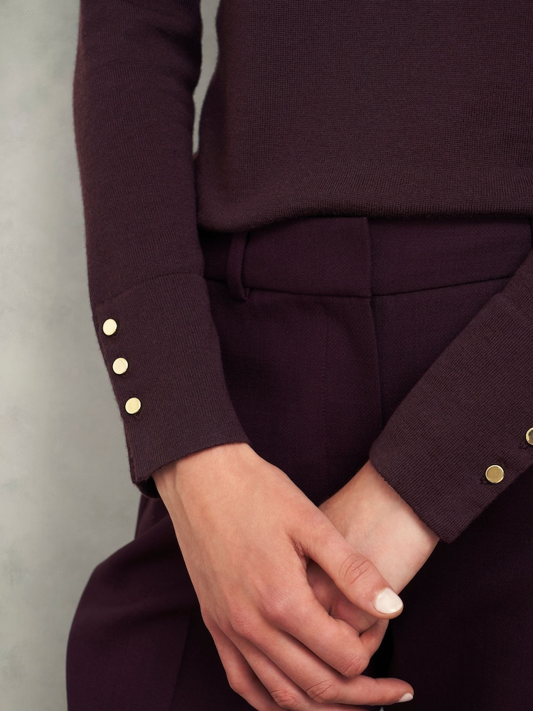 Buy Hobbs Brown Lara Roll Neck Jumper from Next Germany