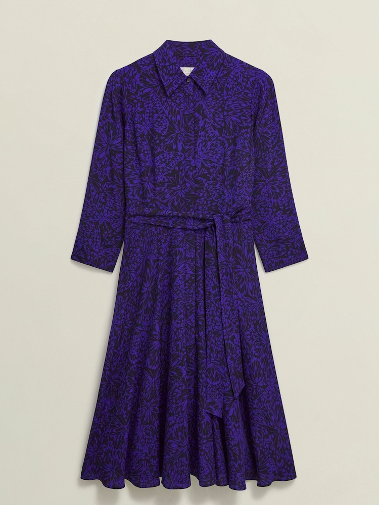 Hobbs Blue Petite Lainey Dress - Image 4 of 4