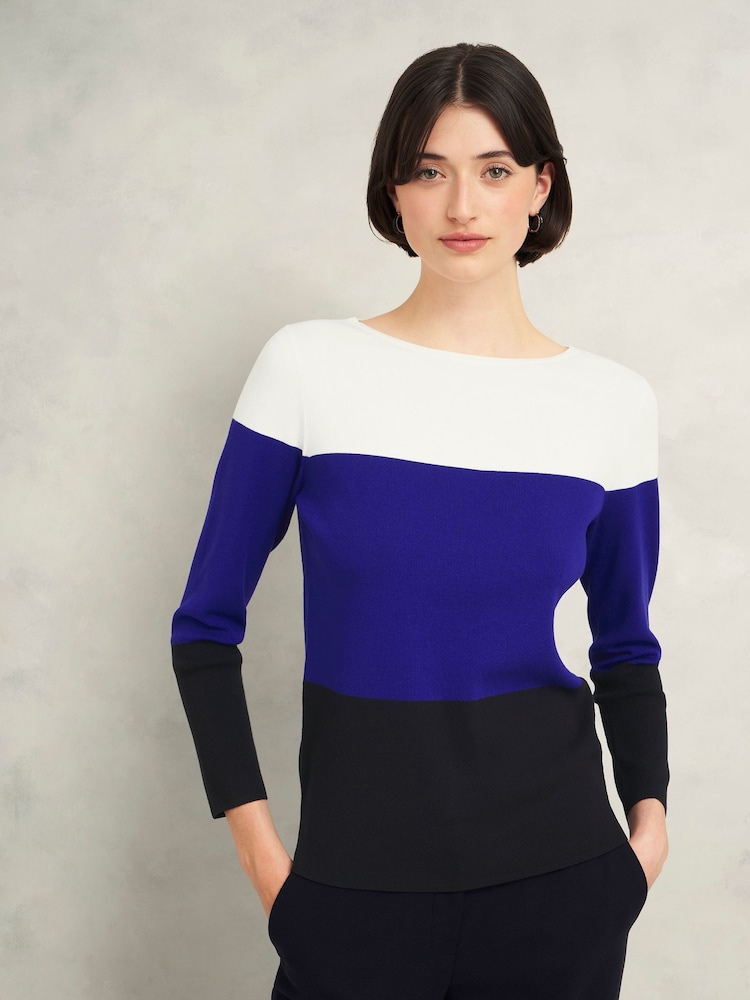 Hobbs Blue Alice Jumper - Image 1 of 4 Hobbs Blue Alice Jumper - Image 1 of 4