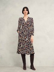 Hobbs Blue Zainah Dress - Image 1 of 4