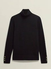 Hobbs Black Lara Roll Neck Jumper - Image 4 of 4