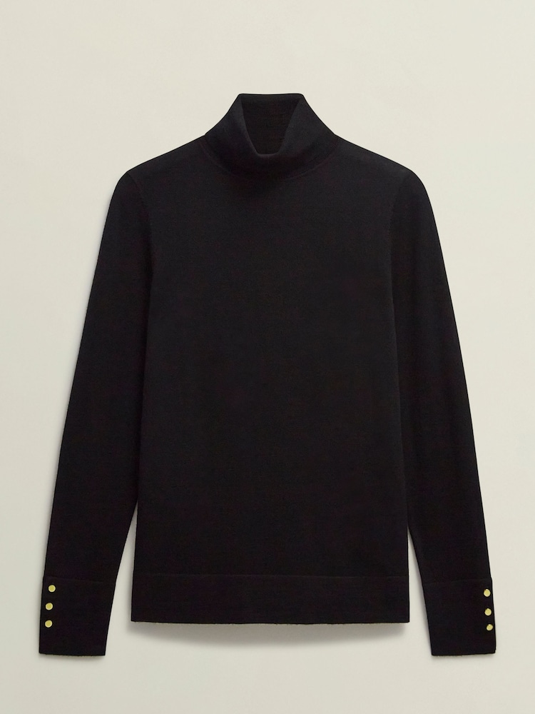 Hobbs Black Lara Roll Neck Jumper - Image 4 of 4