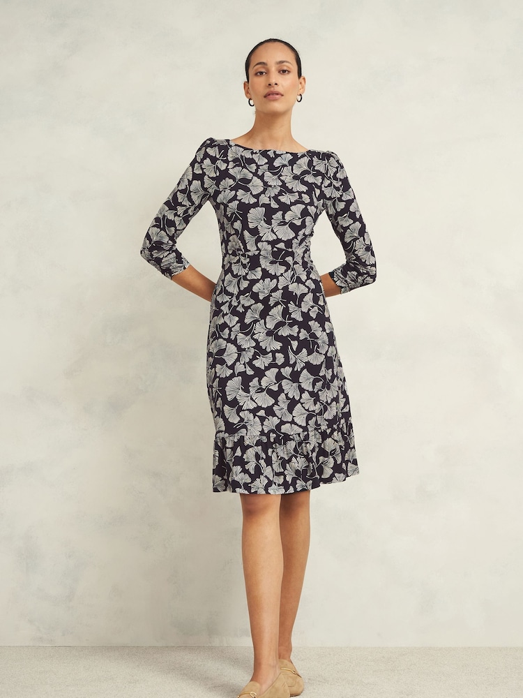 Hobbs Blue Petite Ginny Dress - Image 1 of 4