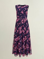 Hobbs Blue Petite Bethany Dress - Image 4 of 4