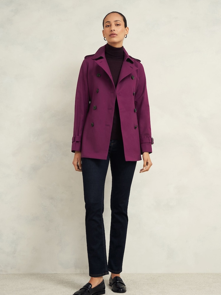 Hobbs Purple Adalee Trench Jacket - Image 1 of 5
