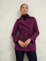 Hobbs Purple Adalee Trench Jacket - Image 3 of 5