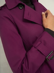 Hobbs Purple Adalee Trench Jacket - Image 4 of 5